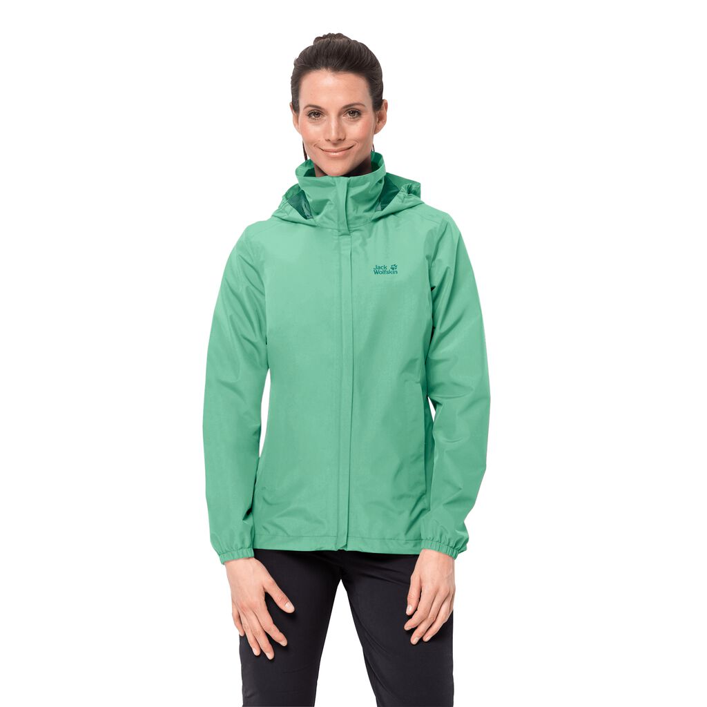 Jack Wolfskin STORMY POINT Vestes Femme Vert - HPCZKFJ-01